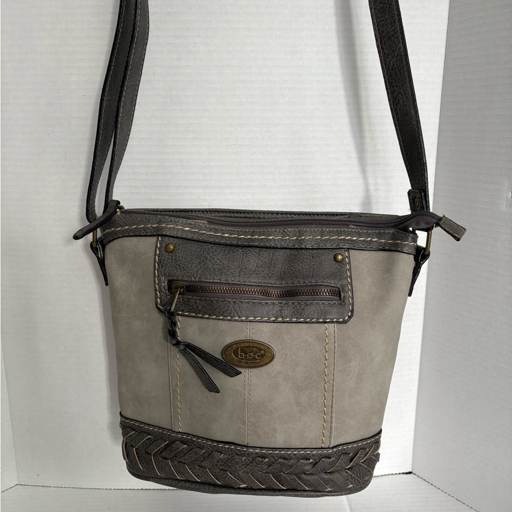 BORN concept grey crossbody bag